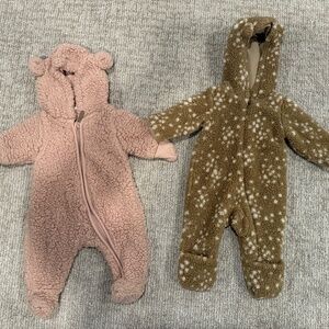 Hooded Baby Winter Onesies